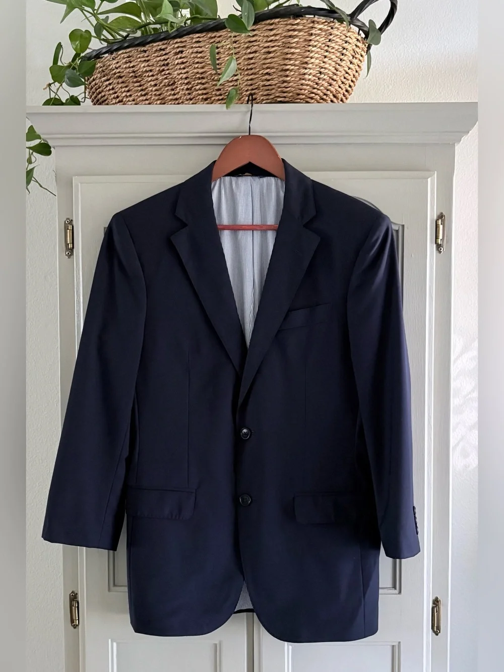 BROOKS BROTHERS Explorer Madison Fit Navy Blue 2 Button Blazer Suit | 36 Short